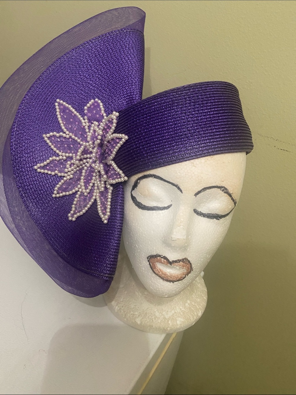 Cute Purple Church Hat / Dress Hat